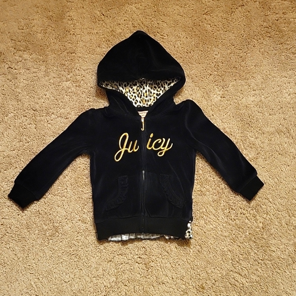 Juicy Couture, black and gold jacket, size 18 month
